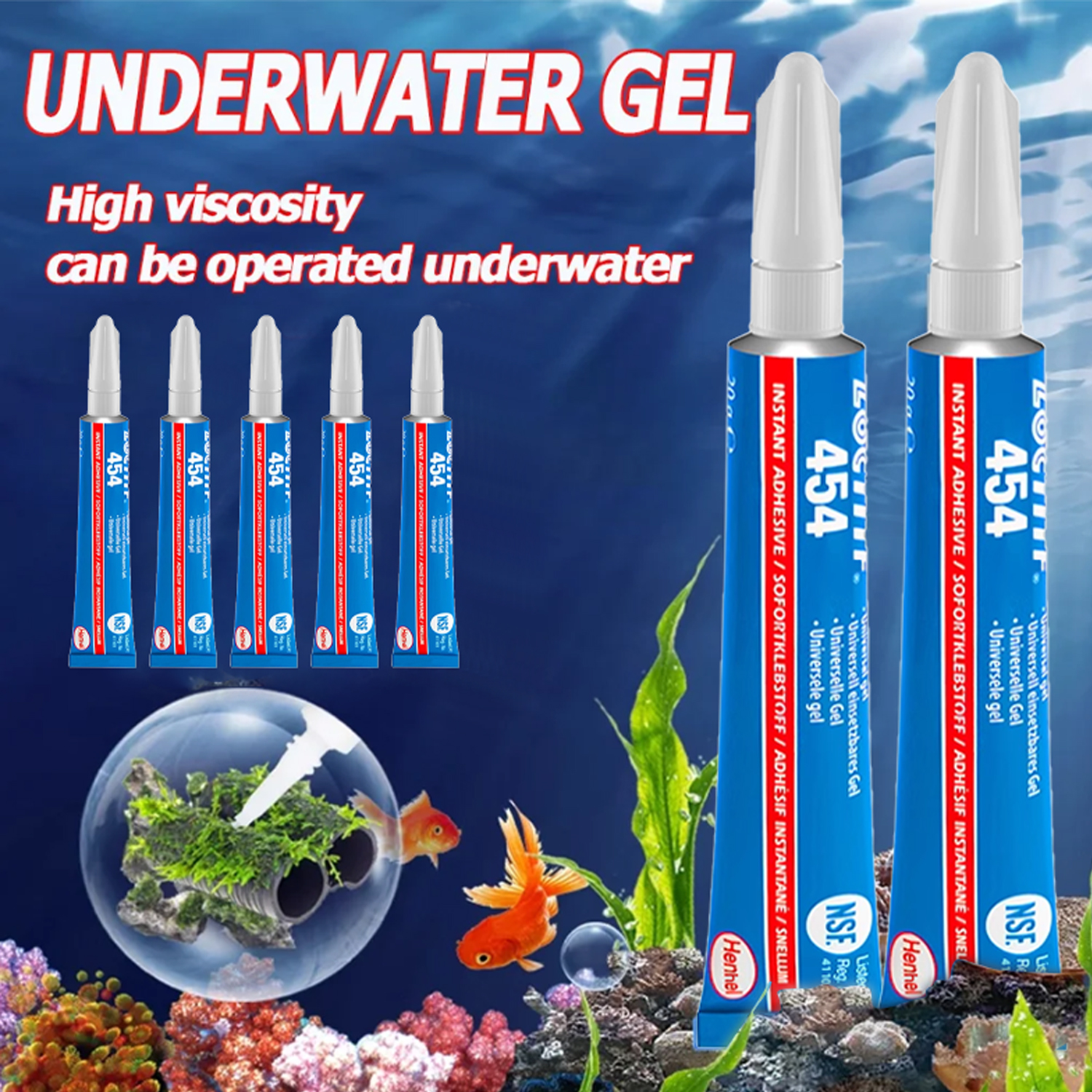 Aquarium Plant Gel - 20g Fish Tank Landscaping Moss Glue