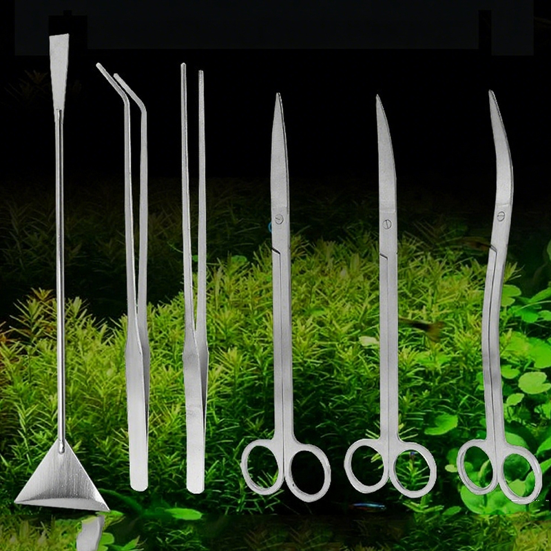 Aquarium Plant Holder - Aquarium Scissors Tweezers Tool Fish Tank