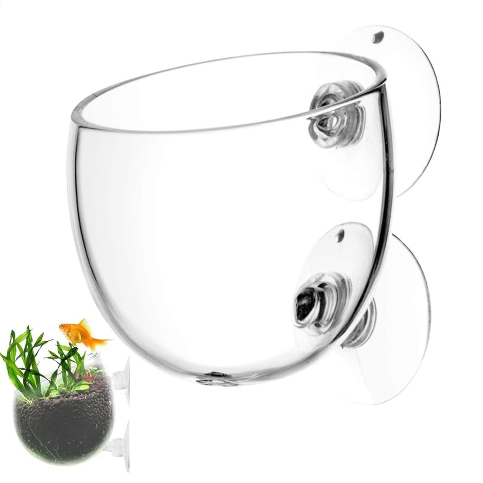 Aquarium Plant Gel - Aquarium Glass Plant Pot with Suction