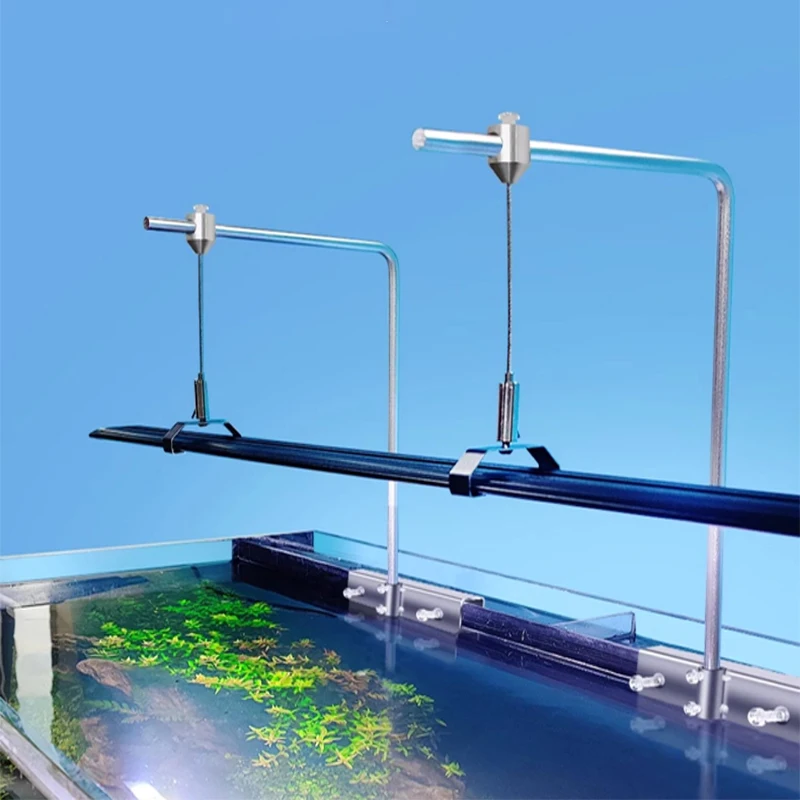 Aquarium Plant Holder - 2PC Adjustable Tank Mount Bracket for
