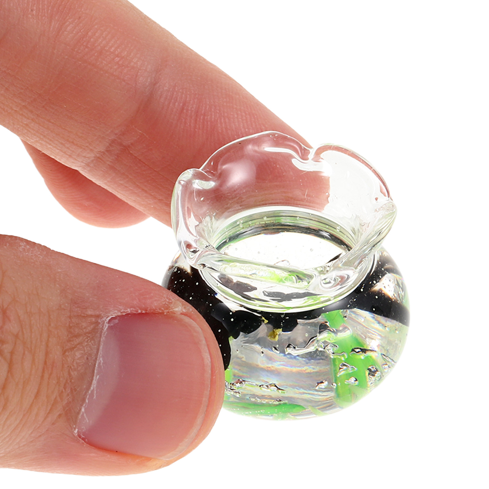 Aquarium Planting - Mini Round Resin Fish Bowl Tiny