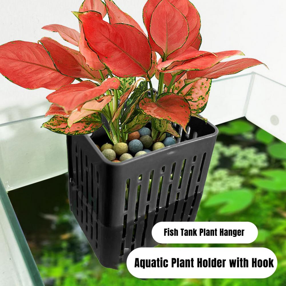 Aquarium Plant Holder - Hanging Aquarium Plant Holder Hydroponic Basket