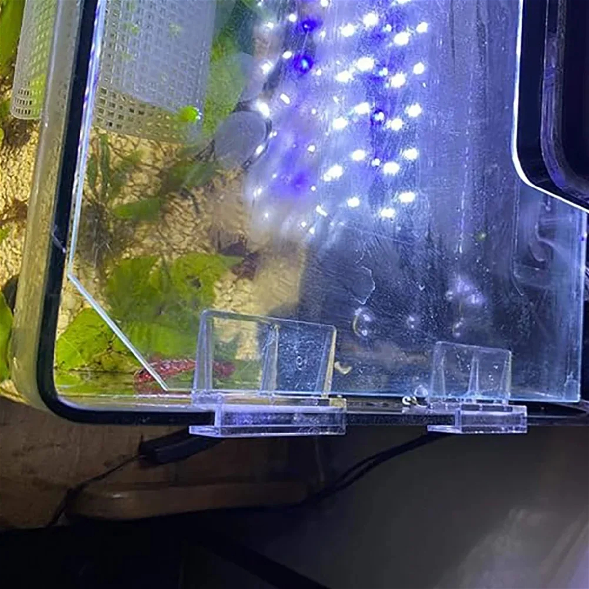 10Pcs Transparent Acrylic Fish - Aquarium Plant Holder recension och pris