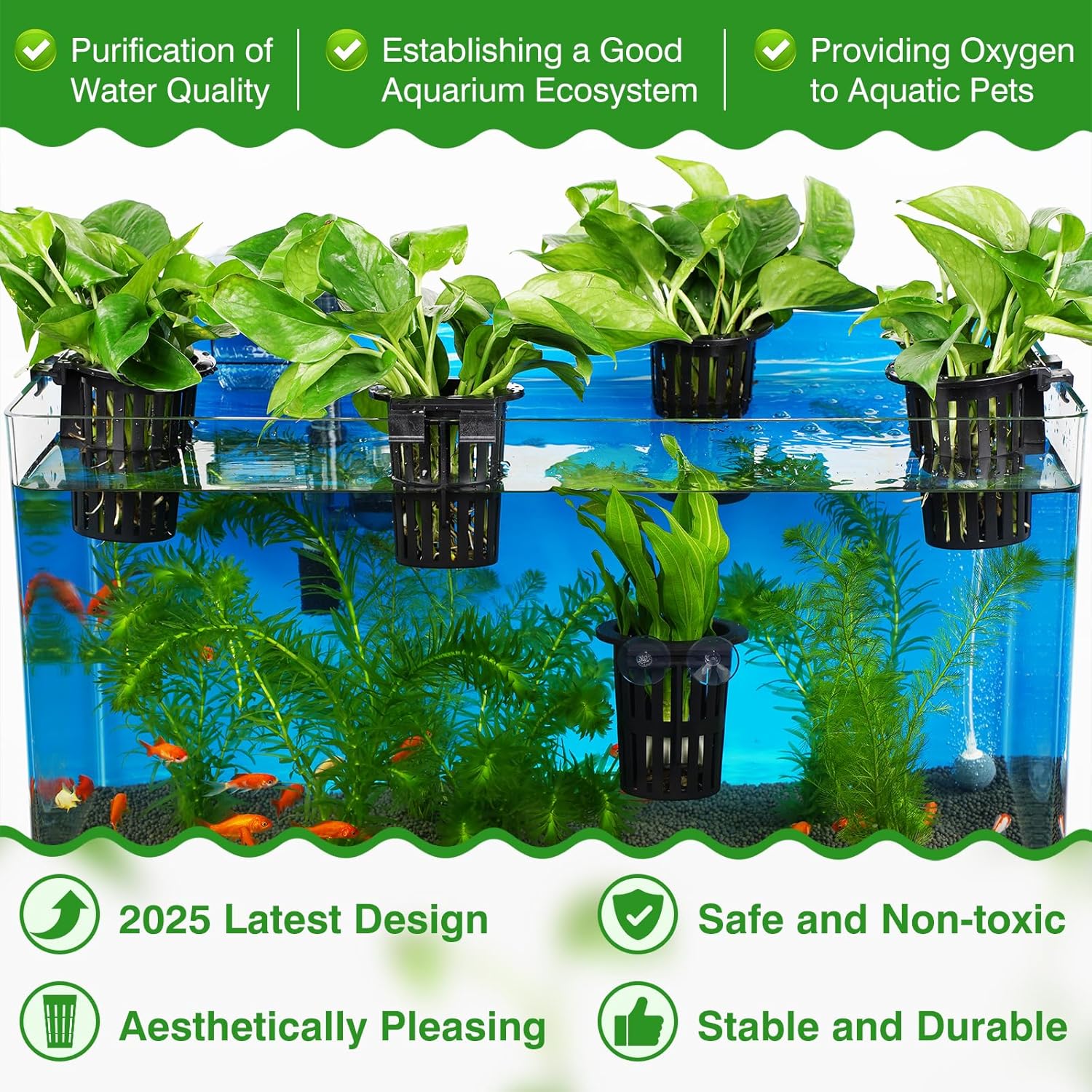 2025 Upgraded Large Aquarium P - Aquarium Plant Holder recension och pris