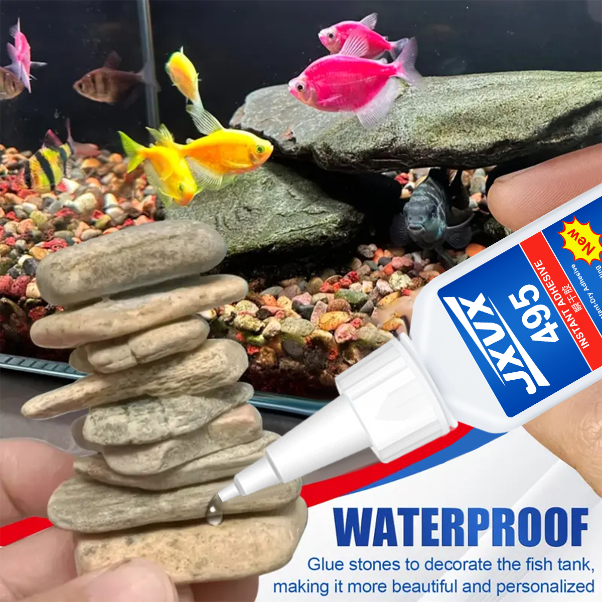 Aquarium glue, super transpare - Aquarium Plant Gel recension och pris