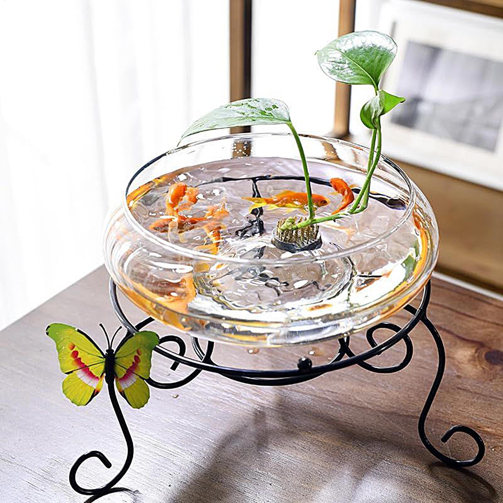 Fish Glass Bowl Glass Large Hy - Aquarium Planting recension och pris