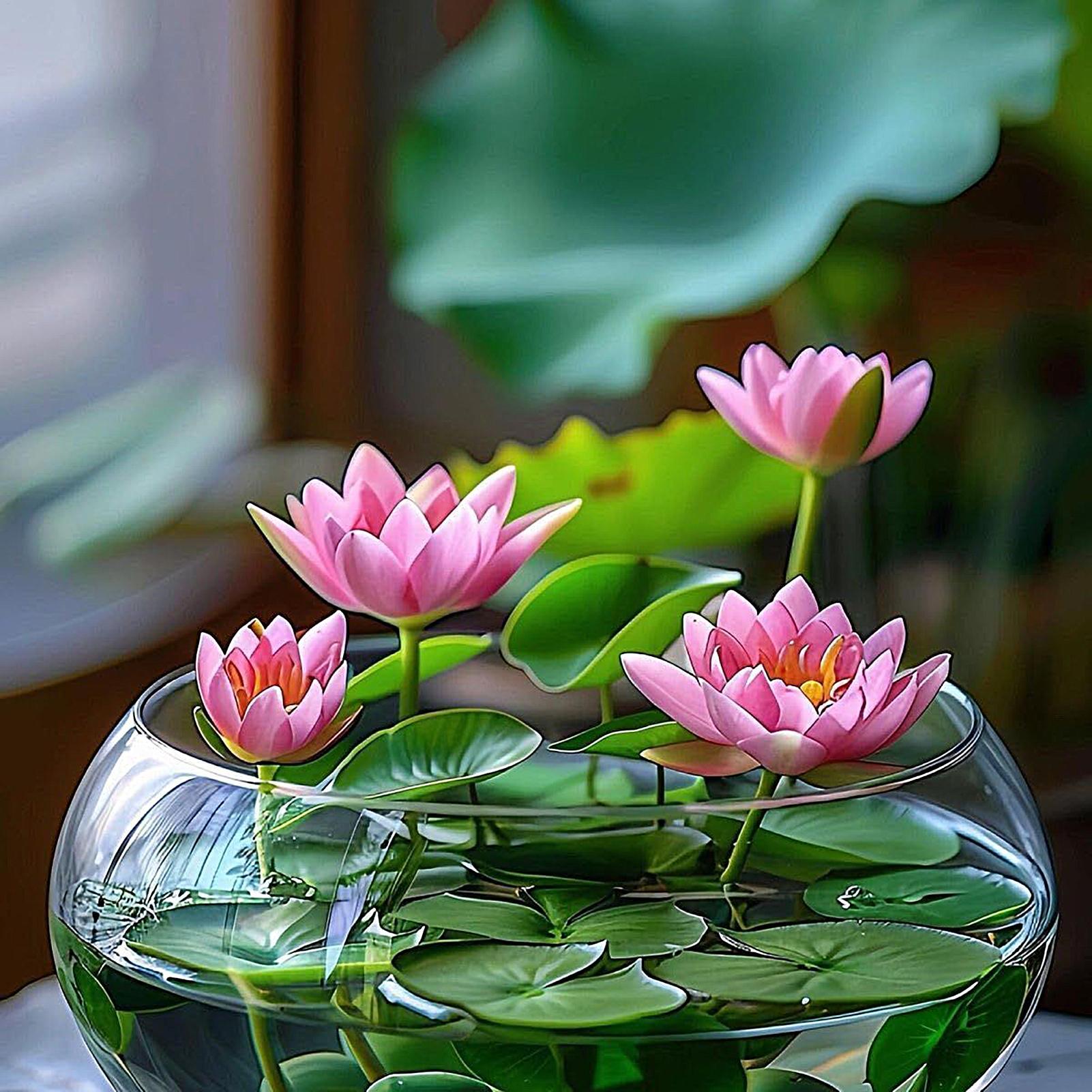 Fish Glass Bowl Glass Large Hy - Aquarium Planting recension och pris