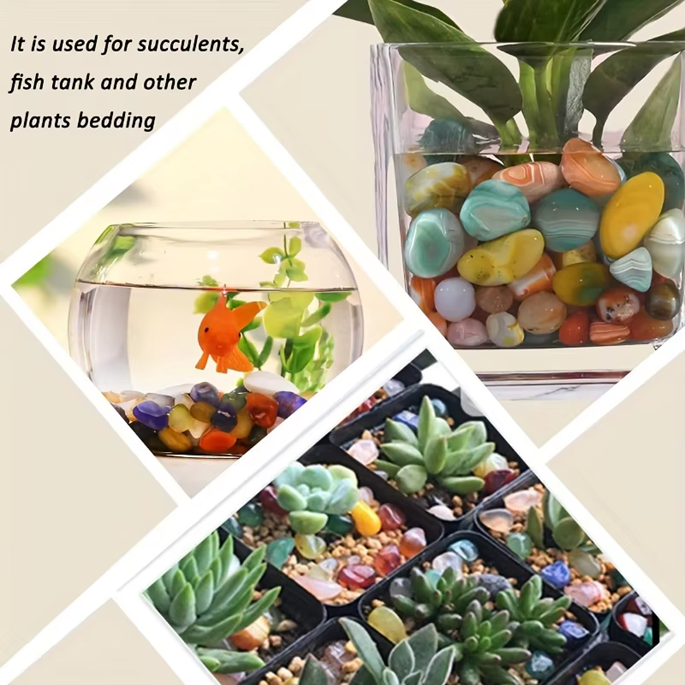 Natural Stone Tumbled Agate Gr - Aquarium Plant Gravel recension och pris