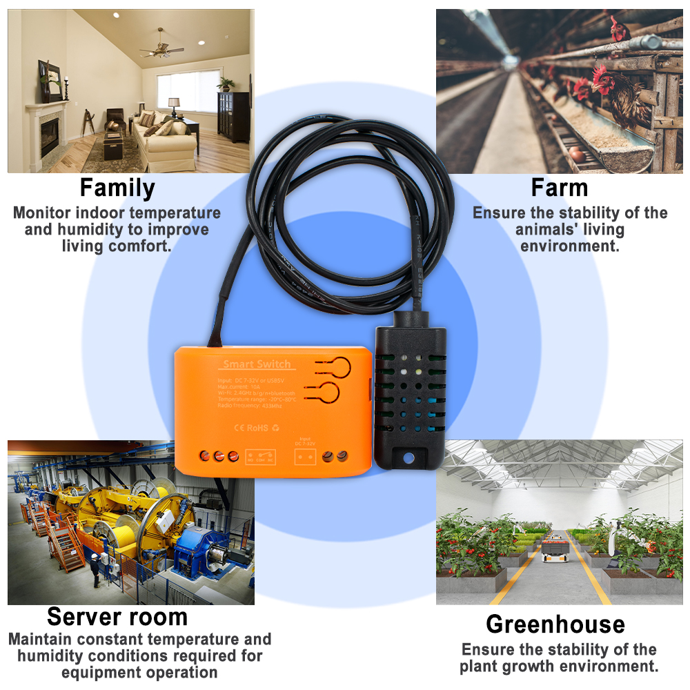 Tuya WiFi Temperature Humidity - Aquarium Planting recension och pris
