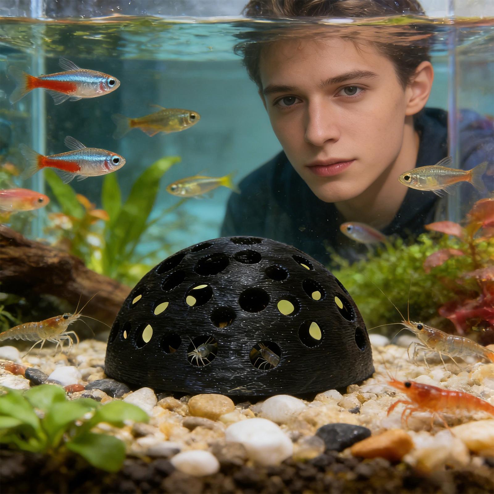 Porous Shrimp Cave Natural Dom - Aquarium Planted Shop recension och pris