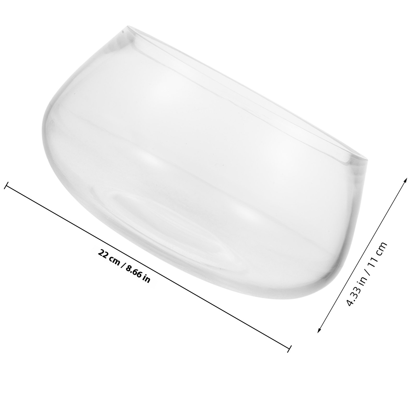 Round Mini Aquarium Transparen - Aquarium Planted Shop recension och pris