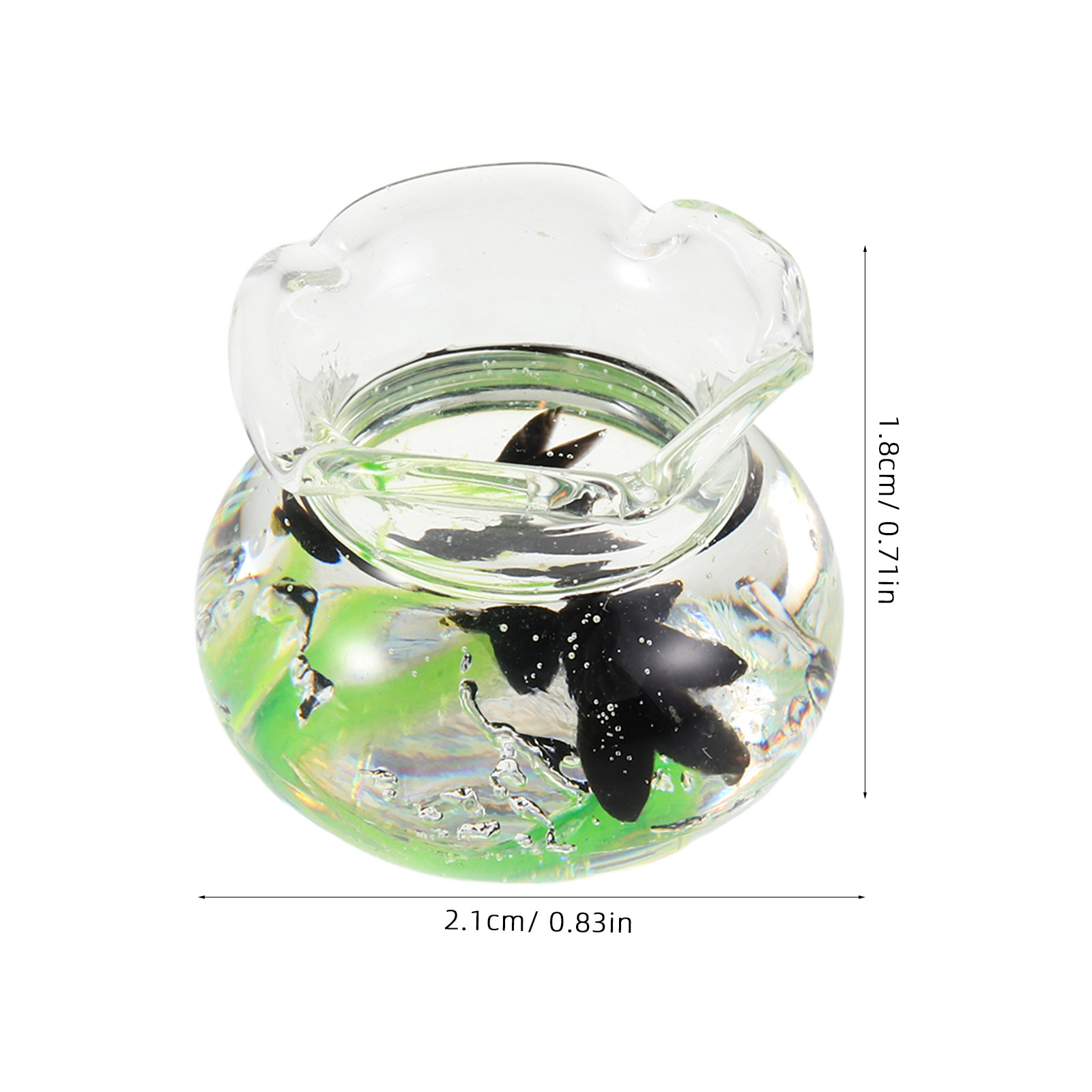 Mini Round Resin Fish Bowl Tin - Aquarium Planting recension och pris