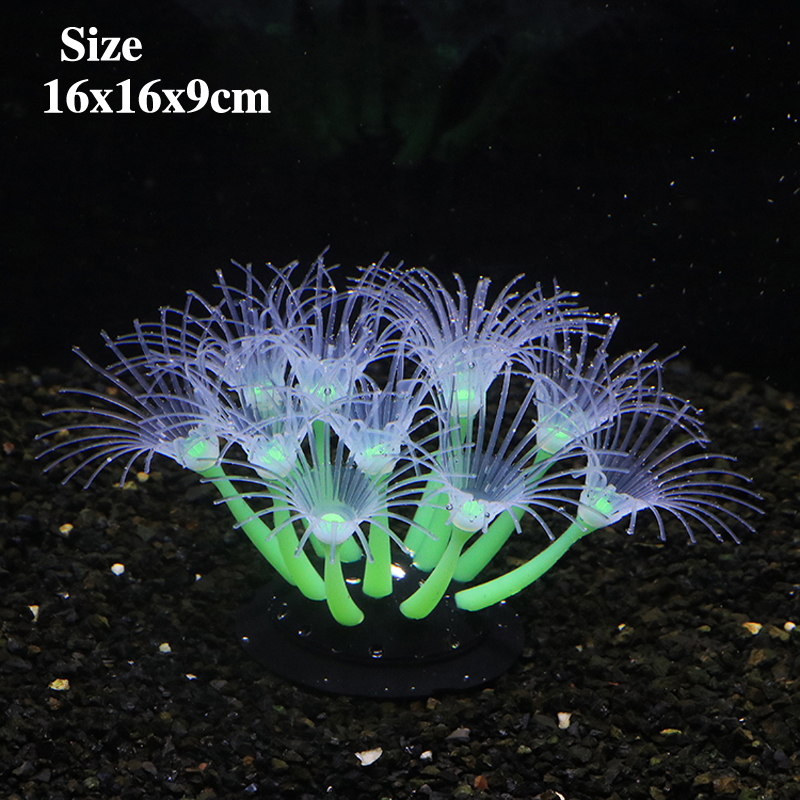 Simulation Silicone Sun Flower - Aquarium Plant Gel recension och pris