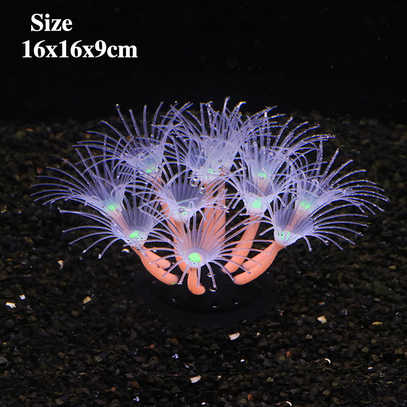 Simulation Silicone Sun Flower - Aquarium Plant Gel recension och pris