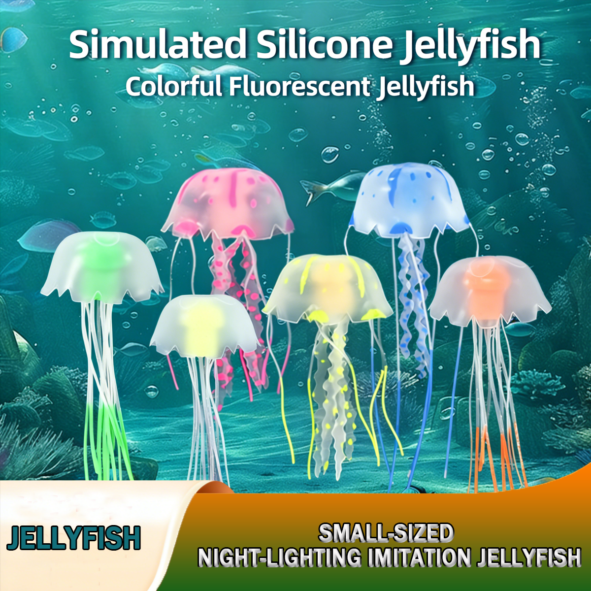 3 Pcs Glowing Jellyfish Fish T - Aquarium Plant Gel recension och pris
