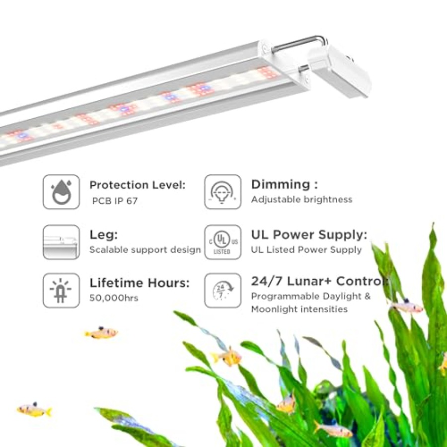Aquarium LED Light for planted - Aquarium Planting recension och pris